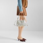 FENDI Mamma Baguette Medium White printed elaphe bag - Image 6